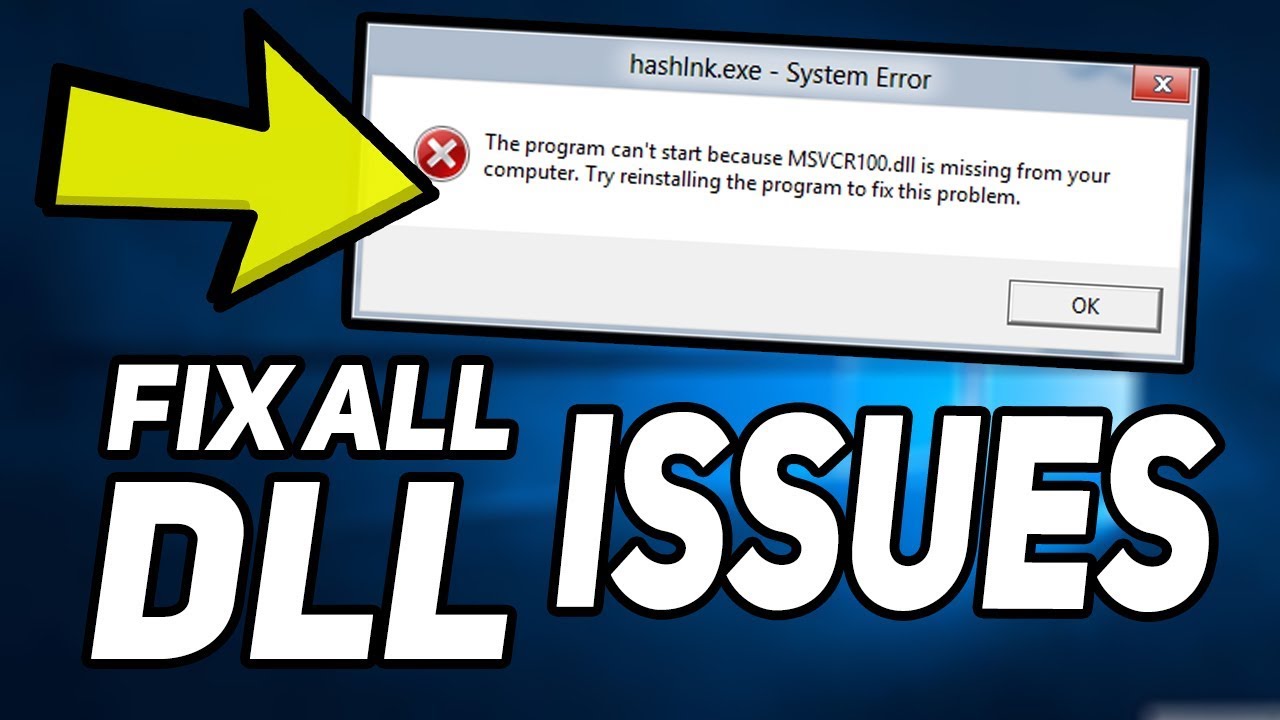 how to fix dll errors free